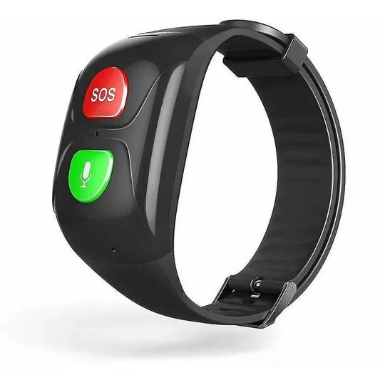 Ssdlv Elderly SOS Smart Bracelet Smart Watch Bluetooth GPS Information Push Heart Rate Sleep Monitoring Anti-Lost Wrist Watch