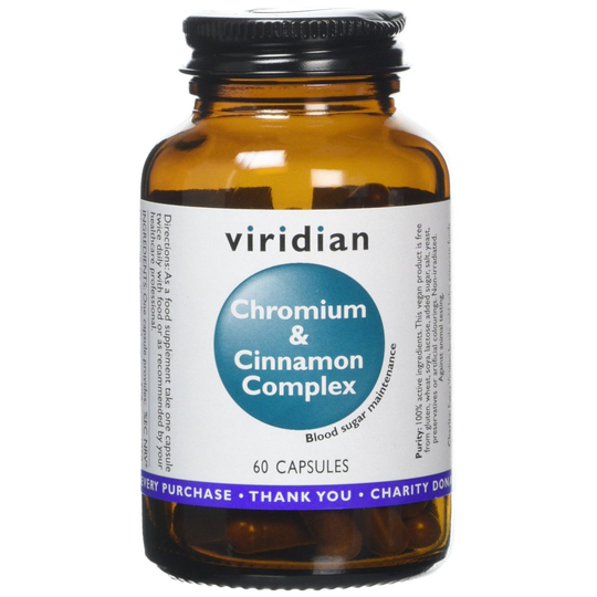 Viridian Chromium & Cinnamon Complex - 60 Capsules