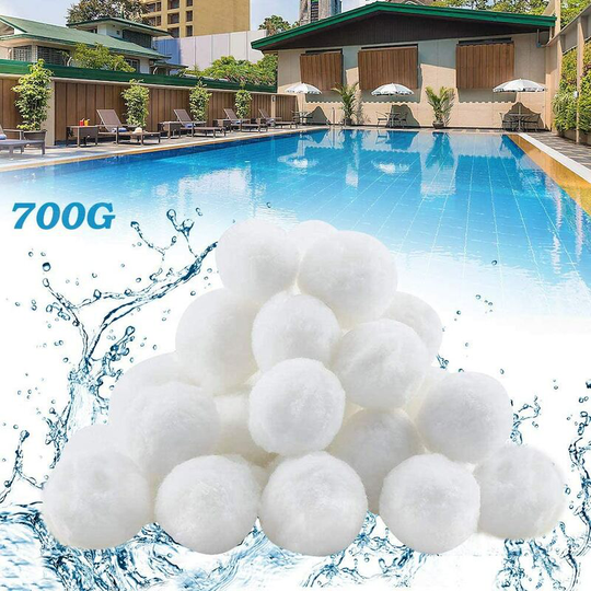 Tinor - Filter Balls 700g replaces 25kg filter sand, pool filter balls, filter pump, aquarium sand filter.(700g)