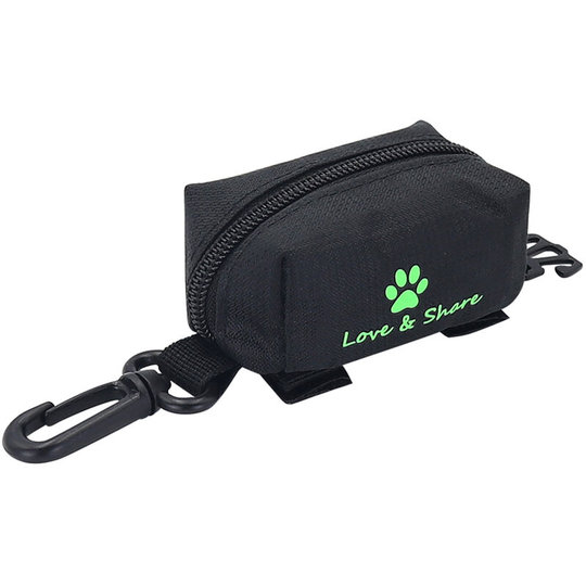 Pet Poop Bag Holder Leash Attachment Waste Bag Dispenser Adopt for Oxford Cloth for Dogs Cats Running Walking Training Hiking Accessory