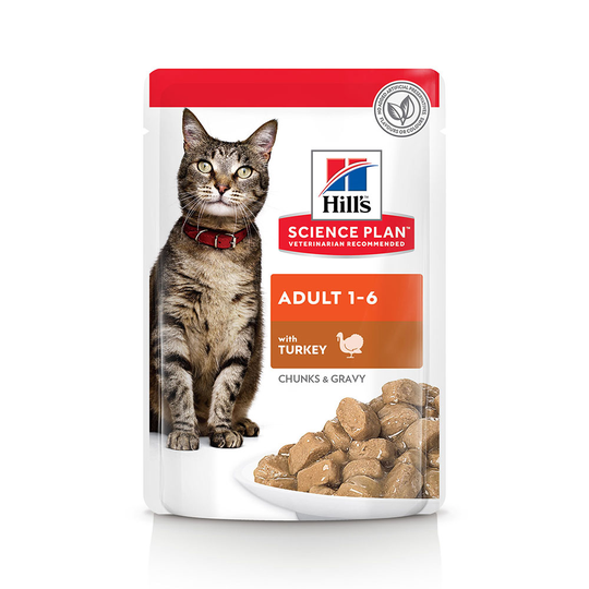 Hill's Science Plan Adult Pouches - Turkey (48 x 85g)