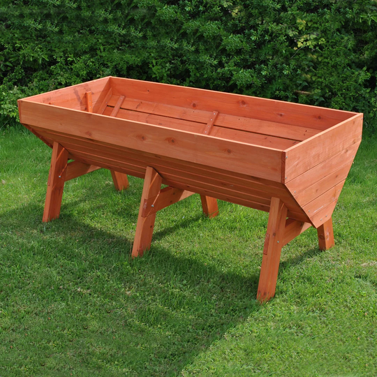 Veg-Trough Large Wooden Raised Vegetable Bed Planter