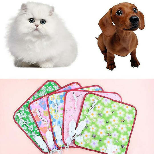 Joorrt - 40x40cm Pets Bed Warmer Bed Heater Good Cat for Cats Warm Winter Bed Beds Carpet Pet Plush Electric Blanket Corridor Corridor Random-