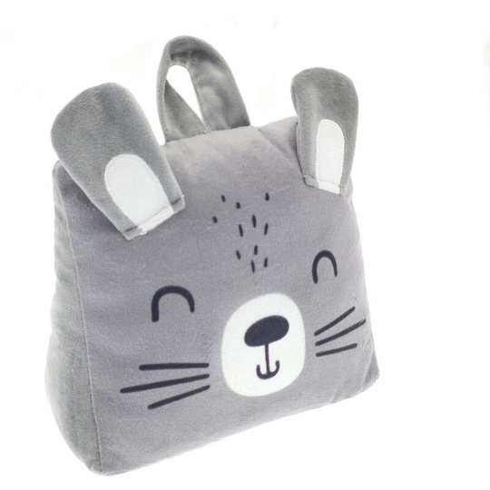 Beamfeature - Cat Printed Door Stop Grey Novelty Door Stopper 1KG - Grey