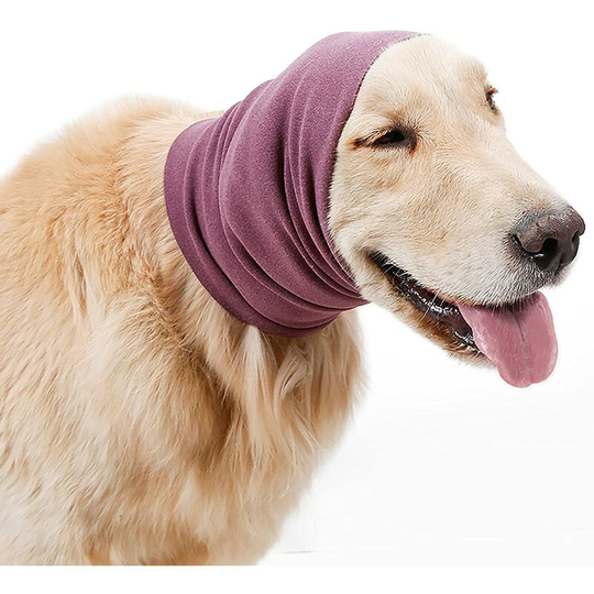 Dog Ear Protectors for Anxiety Relief and Calming, Pet Bandanas for Grooming and Bath Drying, Pet Bandanas and Headwear (Large)