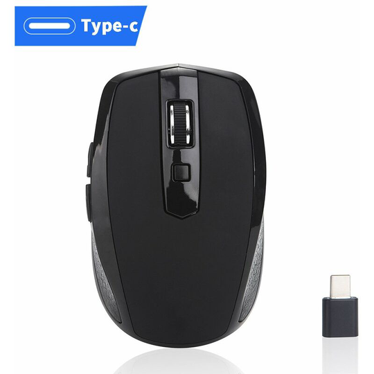 Wireless Gaming Mouse, 1600 dpi, Programmable Buttons, PC/Mac - Black