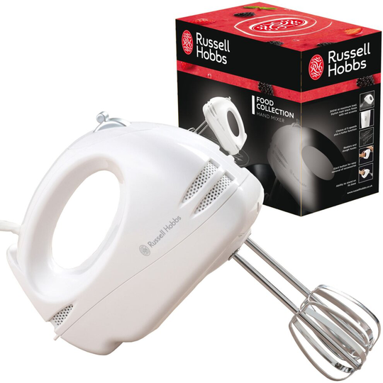 Russell Hobbs 14451 Food Collection White Electric Hand Mixer | 125W