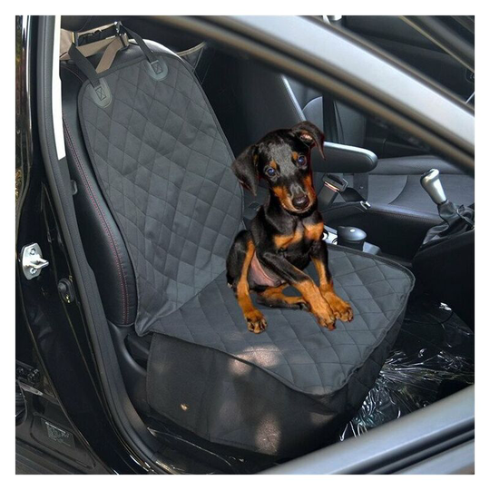Car Booster for Dogs or Cats, Car Seat Booster for Small and Medium Dogs, Washable, Foldable and Breathable (Black)
