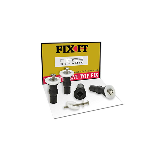 4X Pack Toilet Seat Fixing Top Fix (Fix It), Toilet Seat Hinges Expanding Rubber Top Well Nuts Screws, WC Blind Hole Fitting Rubber