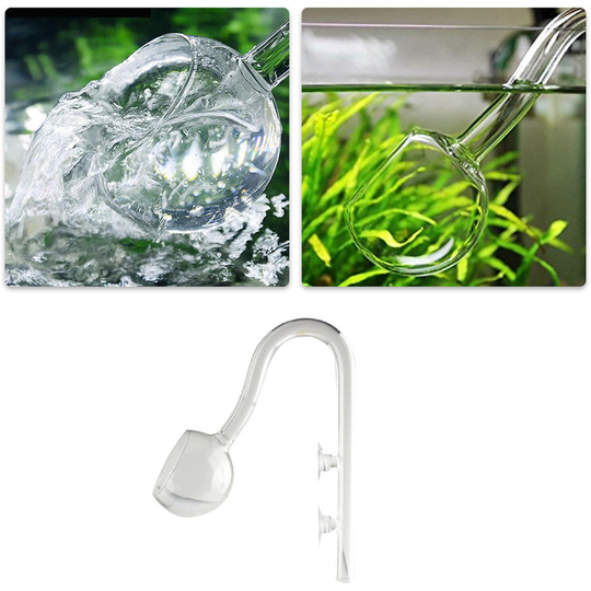 Asupermall - Glass Tube Outflow for Plants Aquarium Canister Filter Outflow Glass Tube Outer Diameter Semi-circular Shape,Tube outer diameter 17MM