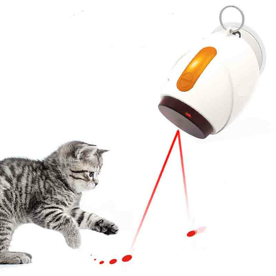Mobile Cat Toy Laser Machine, White