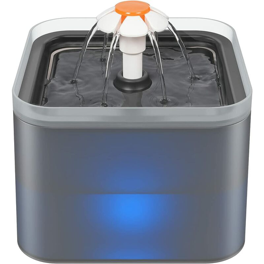 Gift - Cat Dog Water Fountain 2L Silent Cat Water Dispenser with Replaceable Filter Gray