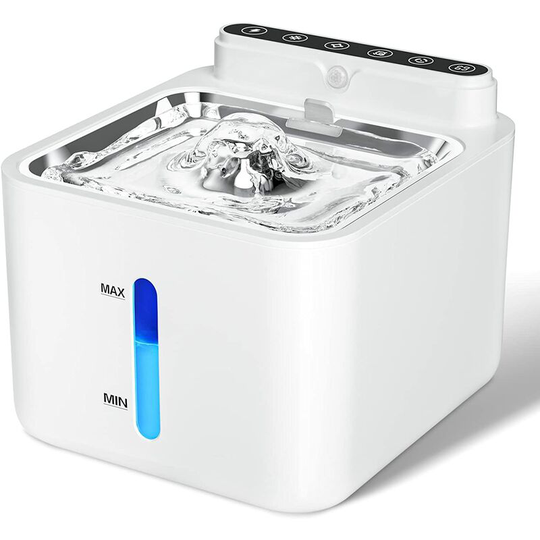 Naxunnn - Cat Water Fountain with Motion Sensor, 3.2L Cat Fountain, Wireless, Battery Charged, Built-in 2600mAh Lithium Battery, with Quiet Pump and