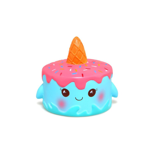 Unicorn Blue Squishy Cake Slow Rising Squeeze Toys Soft squishy Slow Rising Cream Scented Stress Reliever Toys