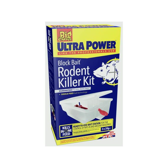 The Big Cheese Ultra Power Block Bait Rodent Killer Kit - STV566