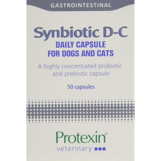 Protexin Synbiotic D-C (Pack of 1, 50 Capsules)