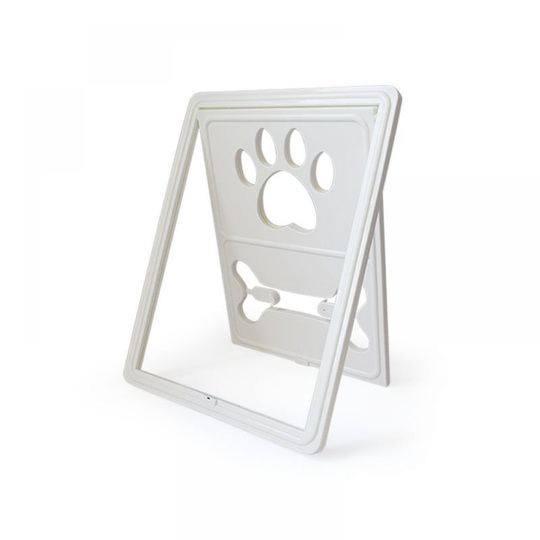 Dog Cat Door, Magnetic Pet Door, Easy Installation Cat Door Cat Flap Mosquito Net - White