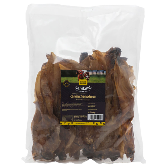 Caniland Dried Rabbit Ears - 200g