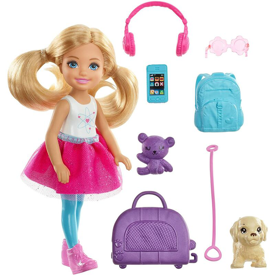 Chelsea Doll and Travel Set with Puppy - Barbie