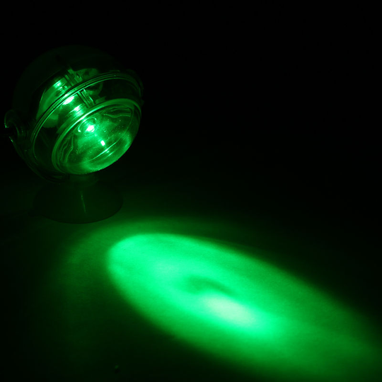 Aquarium Waterproof led Spotlight Submersible Light Convex Lens Design, Green - Green
