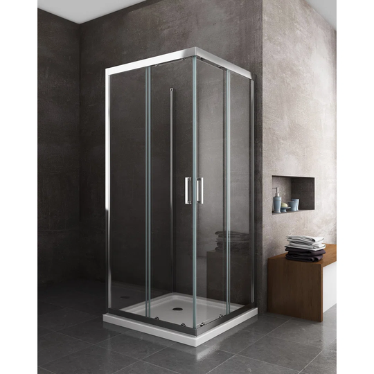 Geigan Rectangular Shower Enclosure with Tray - 1900 x 750 mm