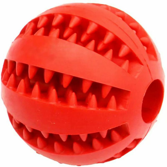 Dog Toy Ball, Non-Toxic Bite Resistant for Dogs - Red - Litzee