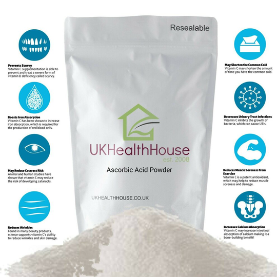 100% Pure Ascorbic Acid - Vitamin C Powder 1kg - Anti Oxidant