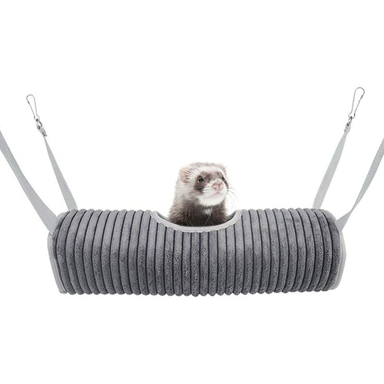 Bearsu - Ferret Tunnel Hanging Hammock Bed, Small Animal Rats Squirrel Toy