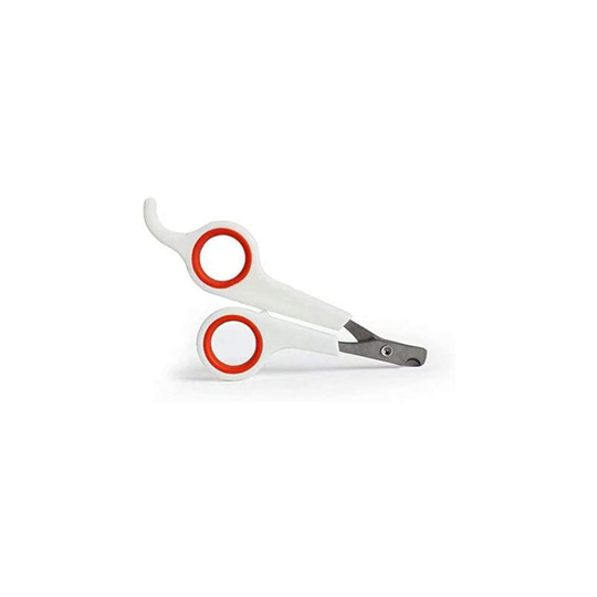 Langray - Nail Scissors Nail Care Grooming for Dog Cat Rabbit White+Red