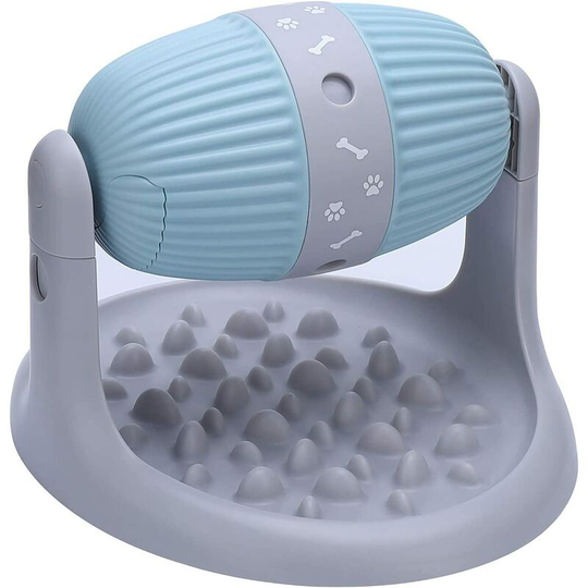 Adjustable Cat Toy Food Leak Device, Pet Dog Slow Food Plate, Anti Choking Roller Type Food Leak Device for Pets