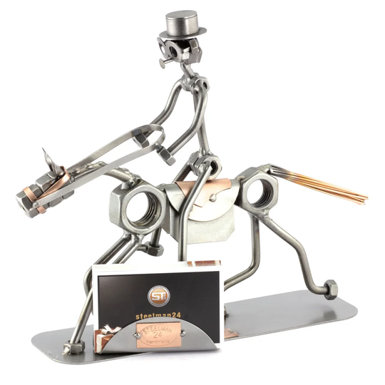 Dressage Rider Screw Man Place Card Holder