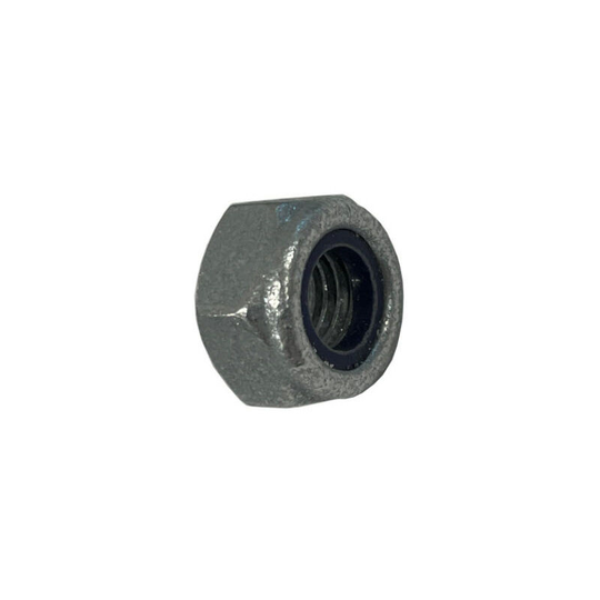 M10 Nylon insert lock nut Nyloc type - Galvanised Steel DIN985