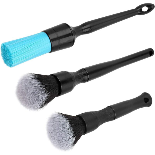 13treize - Ultra- Soft Car Detailing Brush Set, Auto Detail Brush Kit for Elegant Surfaces, Interior Exterior No Scratch for Cleaning Air Vent Engine