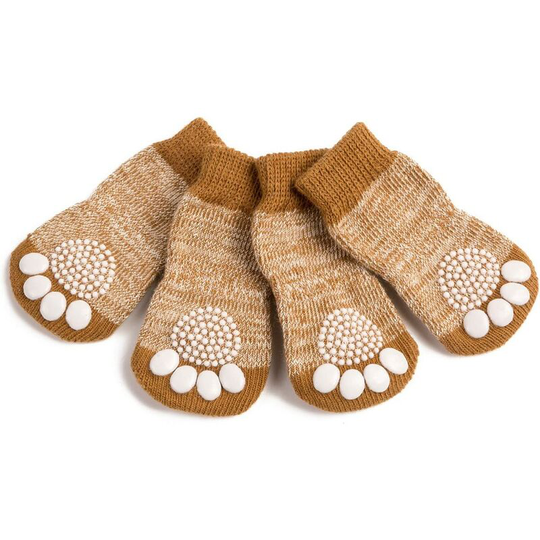 FVO - Non-slip Socks Dog and Cat Socks 4pcs Paw Protection Indoor and Pet Sticky Socks Dog and Cat Socks with Rubber Reinforcement, Size s - 3XL