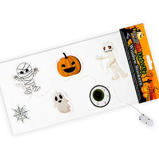 Halloween Light Up Gel Window Stickers, Halloween Decorations Size: 15cm x 30cm