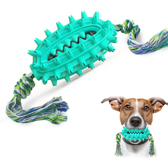 Devenirriche - Dog Toothbrush Nearly Indestructible Chew Toy Durable Toys for Aggressive Chewers Small Medium Large Breed Dogs Dental Care Teeth