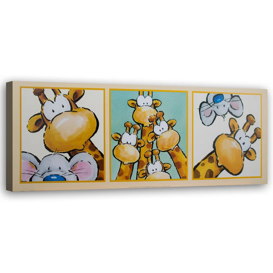 Canvas Print Giraffe Mouse