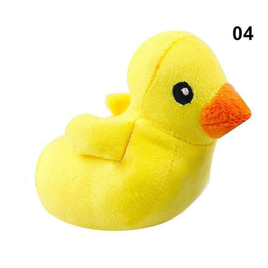 Dog Plush Sound Toys Fruit Vegetable Cartoon Chicken Drum Bone Toy Pet