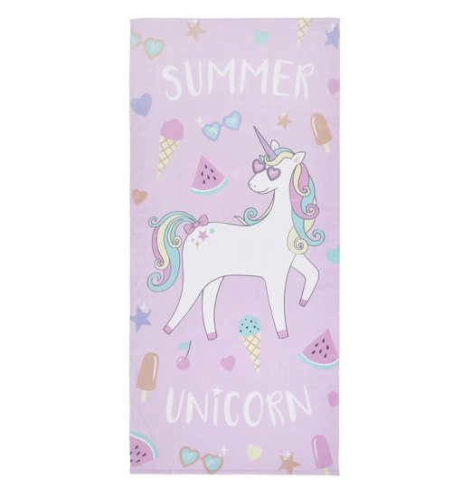 Summer Unicorn Beach Towel