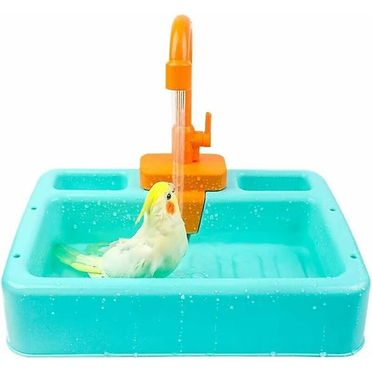 Bird Bath Tub Parrot Shower Box Tub Container Cage Accessories for Small Medium Large Parakeets Cleaning Supplies