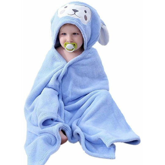 Bearsu - Hooded Bath Towel for Kids Baby Hooded Towel Rabbit Design Hooded Towel Kids Bath Towel Oversized, Soft and Super Absorbent Machine Washable