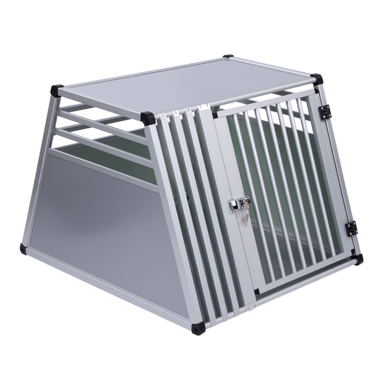 AluRide Dog Crate - Size L: 92 x 80 x 65 cm (L x W x H)