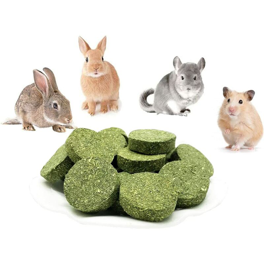 10 Pack Rabbit Chews - Grass Cake - For Small Animals - Rabbit - Chinchilla - Guinea Pig