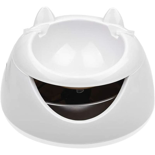 Automatic Pet Drinking Fountain, Luminous Electric Water Dispenser Drinkwell Water Fountain Water Dispenser for Cat Dog White usb