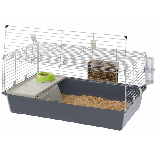 Ferplast - Rabbit Cage Rabbit 100 95x57x46 cm 57052070 Grey