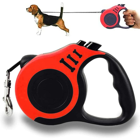 Auto Retractable Dog Rope, Pet Dog Supplies, Small & Medium Dogs, Dog Rope (Red)