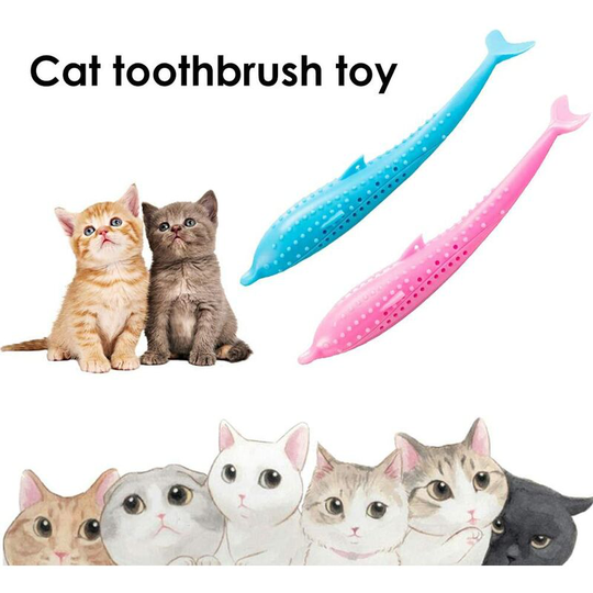 2 Cat Dental Toy Dental Hygiene Cat Catnip Toy Catnip Toys for Cats Cat Toothbrush Molar Silicone Chew Toy Interactive Cat Teeth Cleaning Toy
