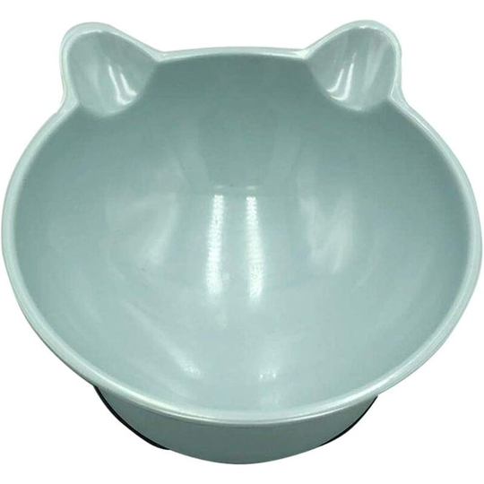 Cat Bowls Cat Feeding Bowl with Cat Water Bowl Non-Slip Durable Easy to Clean Multi-Purpose Feeding Bowl for Cats (Blue)