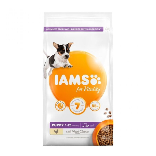 Vitality Small/Medium Breed Chicken Puppy Food (2kg) (May Vary) - May Vary - Iams