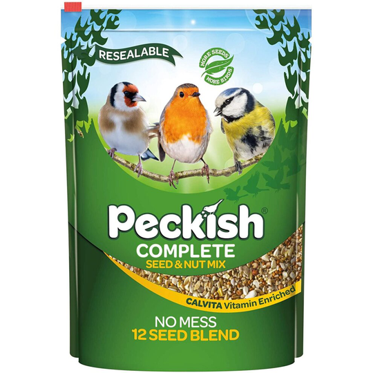 Peckish Complete Seed and Nut No Mess Wild Bird Food Mix, 5 kg